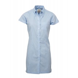 Short Sleeve Buttom Down RELCO BLUE Ladies  DRESS