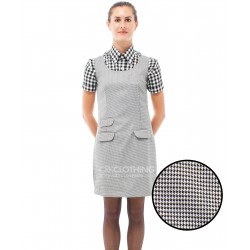 RELCO PINAFORE DOGTOOTH Ladies  DRESS