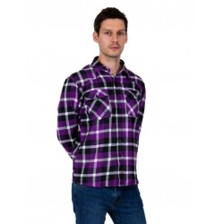 RELCO Mens Long Sleeve Flannel  Shirt - PURPLE