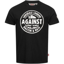 LONSDALE T-Shirt AGAINST RACISM - BLACK