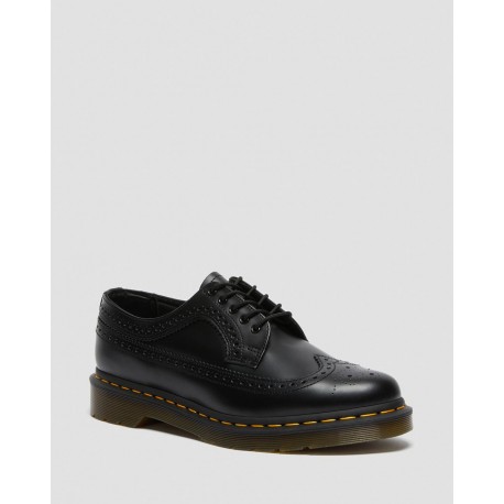Dr. Martens 3989 Brogue Shoes Smooth - BLACK