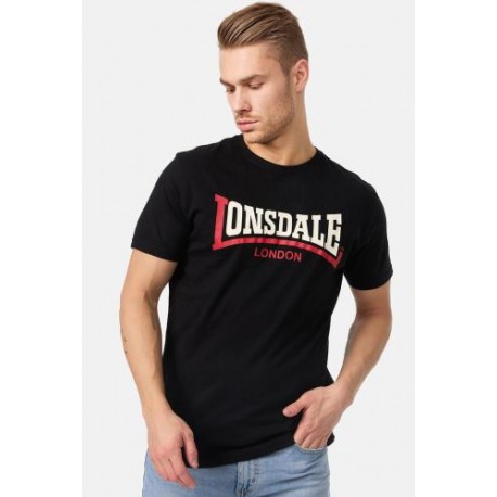LONSDALE T-Shirt TWO TONE - BLACK