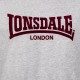 Camiseta Clásica LONSDALE ONE TONE - GRIS con GRANATE