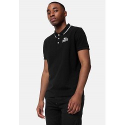 LONSDALE Polo Shirt  Slim Fit BALLYGALLEY - BLACK /wHITE