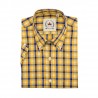RELCO Mens Short Sleeve Check - YELLOW