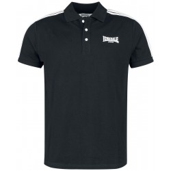 LONSDALE Polo Shirt  Slim Fit BROCHEL - BLACK /wHITE