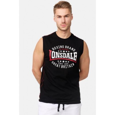 LONSDALE Sleeveless T-Shirt ST. AGNES - BLACK