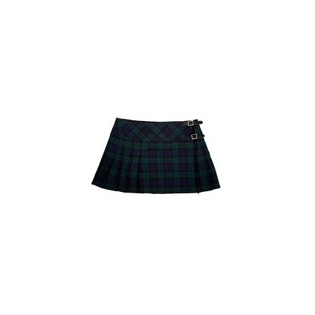 Minifalda LOCHCARRON Of Scotland Cuadro Verde/Negro