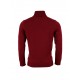 RELCO Men's Knitted Rollneck Top - BURGUNDY