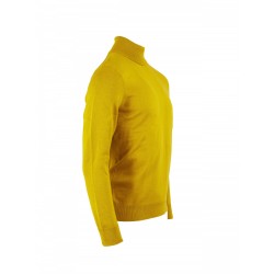 RELCO Men's Knitted Rollneck Top - MUSTARD