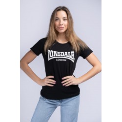 Camiseta Chica LONSDALE CARTMEL - NEGRA