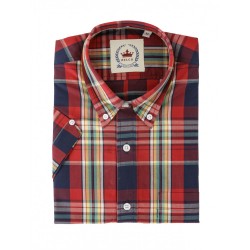 RELCO Mens RED Check Shirt