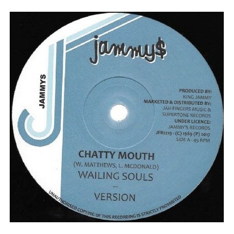 WAILING SOULS / DENNIS BROWN – Chatty Mouth / Now And Forever - 12”