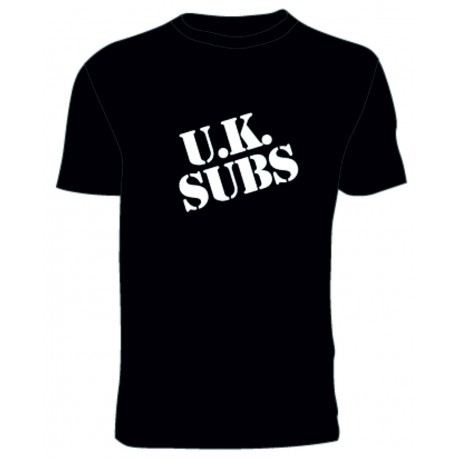 Camiseta UK Subs (texto blanco)