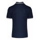 Merc CARD Polo Shirt Short Sleeved NAVY With White