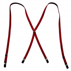 Classic 1/2  Inch Braces - RED