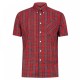 Short sleeve buttom down shirt MACK -  STEWART RED