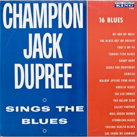 CHAMPION JACK DUPREE - Sings The Blues - CD