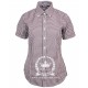 Short Sleeve Buttom Down RELCO BURGUNDY Ladies Shirt