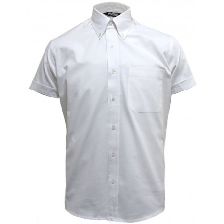 Short Sleeve Buttom Down RELCO WHITE Shirt