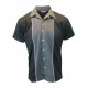 RELCO Short Sleeve Bowling Shirt - CHARCOAL
