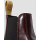 Dr. Martens Vegan 2976 Chelsea Boot Oxforfd Rub Off  - CHERRY RED