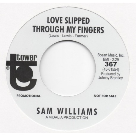 SAM WILLIAMS - Let's Talk it Over / Love Slipped Trhough My Fingers - 7"