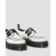 Dr. Martens 24994 CREEPER SHOES SIDNEY Smooth - BLACK / WHITE