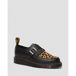 Zapato Dr. Martens CREEPER RAMSEY MONK HAIR Smooth - NEGRO Y LEOPARDO