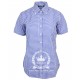Short Sleeve Buttom Down RELCO BLUE Ladies Shirt