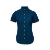 RELCO Ladies Shirt Short Sleeve Buttom Down TONIC - BLUE