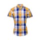 Short Sleeve Buttom Down RELCO YELLOW CHECK Ladies Shirt