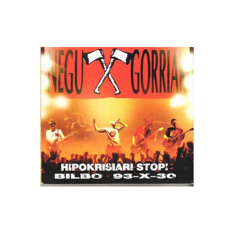 NEGU GORRIAK - Hipokrisiari Stop ! ( Zuzenean ) - CD