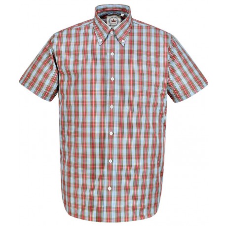 RELCO Short Sleeve Button-Down - BLUE