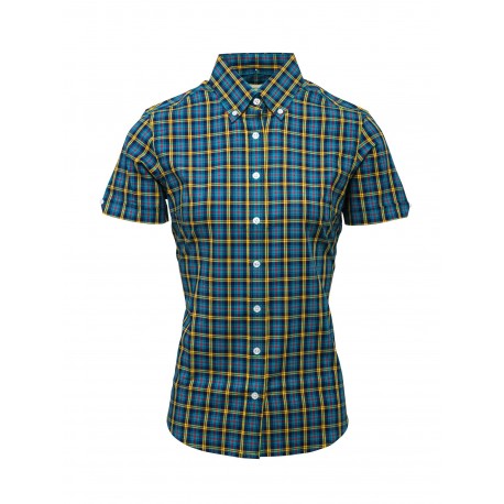 Short Sleeve Buttom Down RELCO PETROL Ladies Shirt