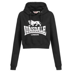 LONSDALE Woman's Hooded Sweatshirt ROXETH - BLACK