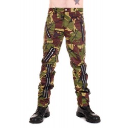 TIGER OF LONDON Zip Bondage Trousers  - CAMOUFLAGE
