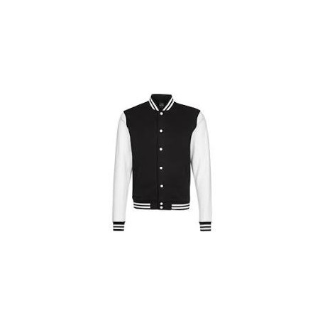 High School Jacket - BLACK / WHITE