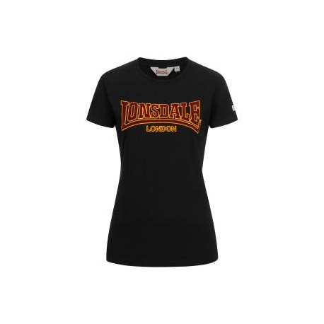 LONSDALE Woman's T-Shirt RIBCHESTER - BLACK