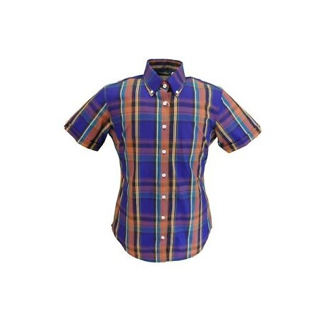 Short Sleeve Buttom Down RELCO PURPLE Ladies Shirt