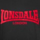 LONSDALE T-Shirt ONE TONE  - BLACK With RED