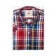 RELCO Short Sleeve Button-Down - BURGUNDY & NAVY