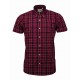 RELCO Short Sleeve Button-Down - BURGUNDY