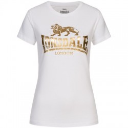 LONSDALE Woman's T-Shirt RIBCHESTER - WHITE