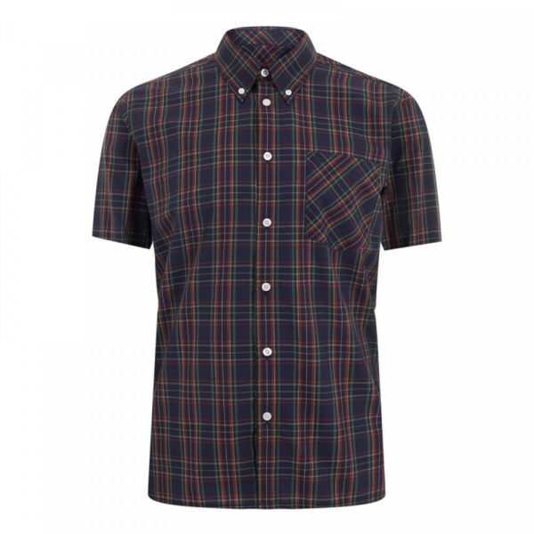 Camisa Manga Corta Button-Down MACK - AZUL