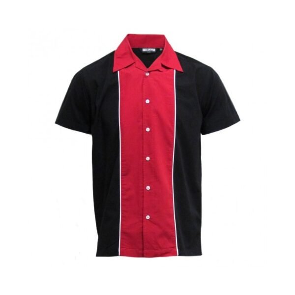 Camisa Manga Corta Bolera NEGRA y ROJA