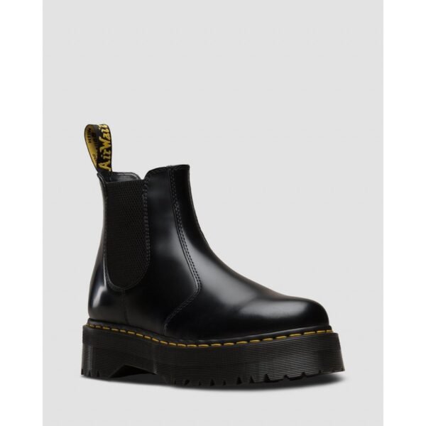 Bota Dr. Martens 2976 QUAD Smooth Negro - CHELSEA NEGRA SUELA ALTA