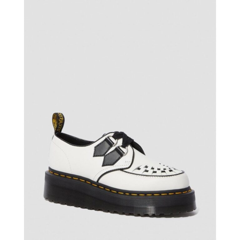 Zapato Dr. Martens CREEPER SIDNEY Smooth - BLANCO / NEGRO