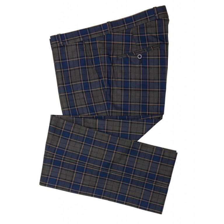 RELCO Pantalones ESCOCESES AZULES