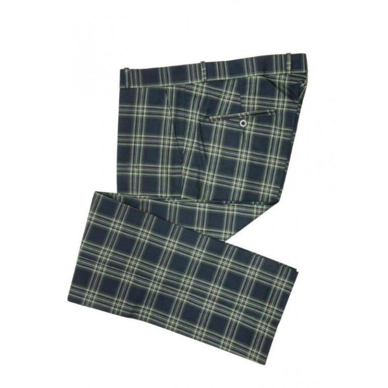 RELCO Pantalones ESCOCESES AZUL MARINO